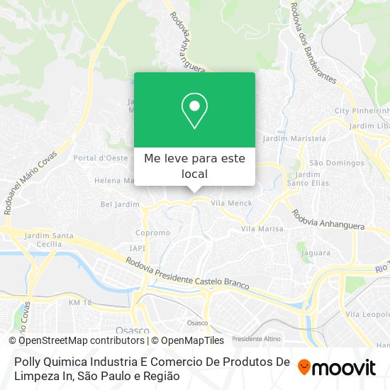 Polly Quimica Industria E Comercio De Produtos De Limpeza In mapa