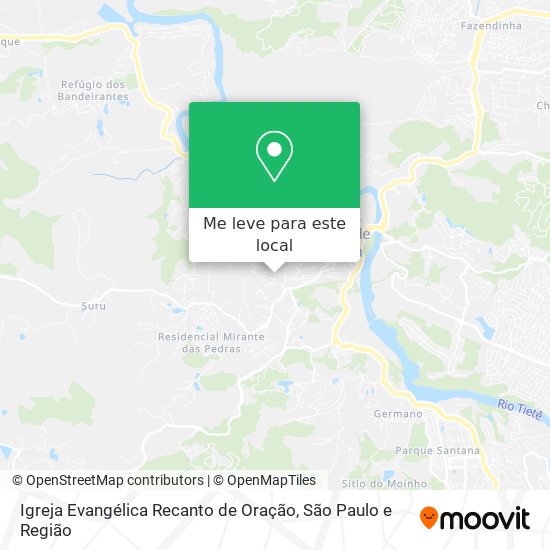 Igreja Evangélica Recanto de Oração mapa