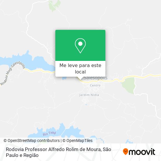 Rodovia Professor Alfredo Rolim de Moura mapa