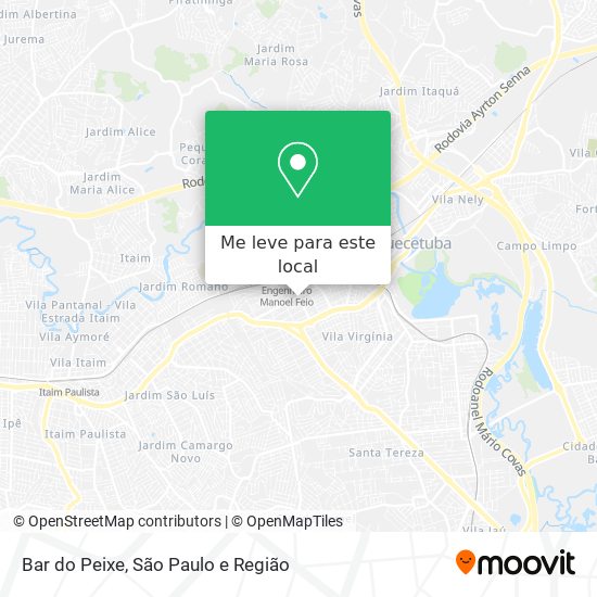 Bar do Peixe mapa