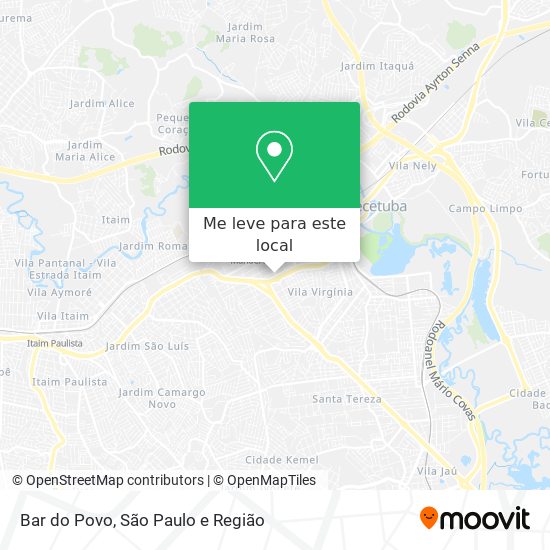Bar do Povo mapa