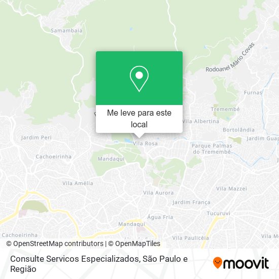 Consulte Servicos Especializados mapa