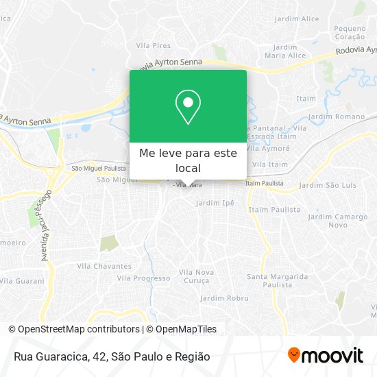 Rua Guaracica, 42 mapa