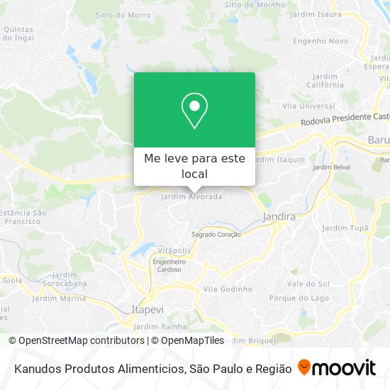 Kanudos Produtos Alimenticios mapa