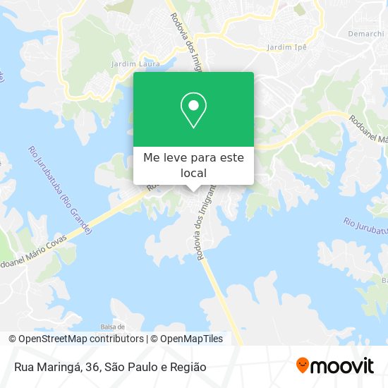 Rua Maringá, 36 mapa