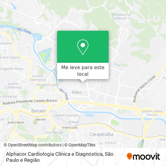 Alphacor Cardiologia Clínica e Diagnóstica mapa