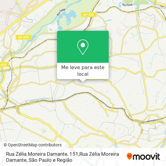 Rua Zélia Moreira Damante, 151,Rua Zélia Moreira Damante mapa