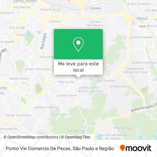 Ponto Vw Comercio De Pecas mapa