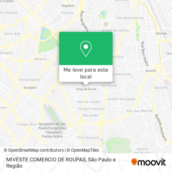 MIVESTE COMERCIO DE ROUPAS mapa