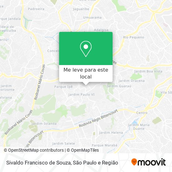 Sivaldo Francisco de Souza mapa