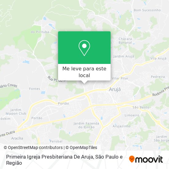 Primeira Igreja Presbiteriana De Aruja mapa