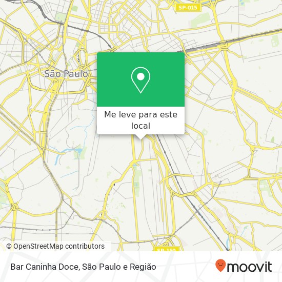 Bar Caninha Doce, Avenida Teresa Cristina, 186 Ipiranga São Paulo-SP 01553-000 mapa