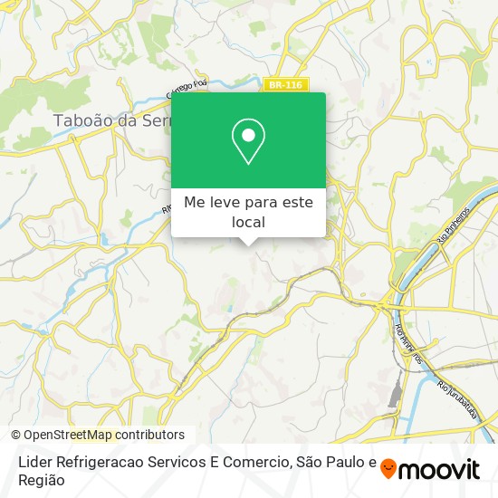 Lider Refrigeracao Servicos E Comercio mapa