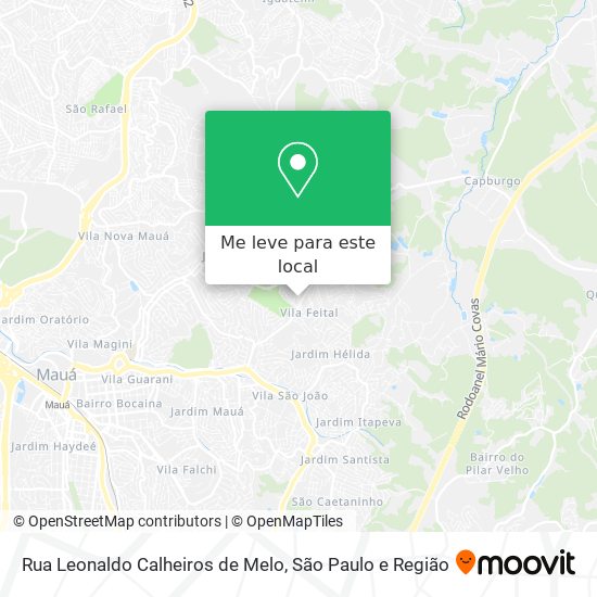 Rua Leonaldo Calheiros de Melo mapa