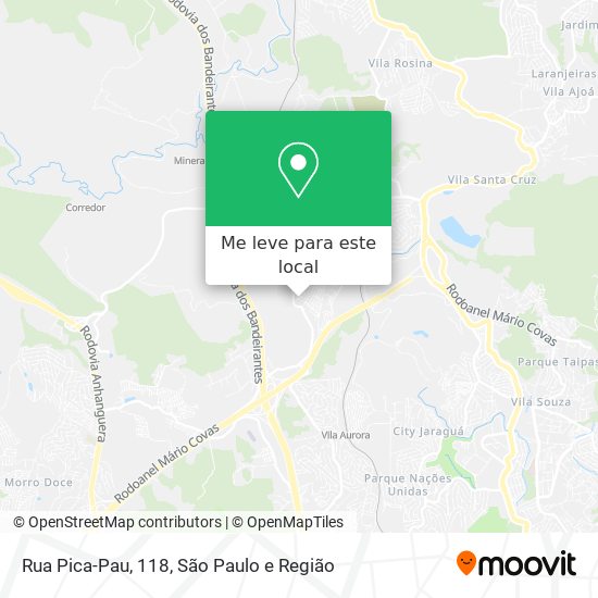 Rua Pica-Pau, 118 mapa