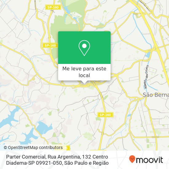 Parter Comercial, Rua Argentina, 132 Centro Diadema-SP 09921-050 mapa