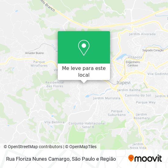 Rua Floriza Nunes Camargo mapa