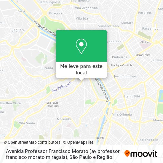 Avenida Professor Francisco Morato (av professor francisco morato miragaia) mapa