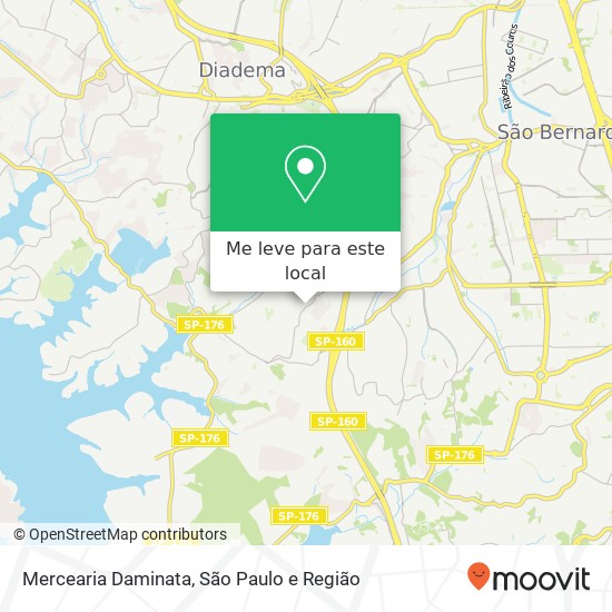 Mercearia Daminata, Avenida Antônio Sylvio Cunha Bueno, 420 INAMAR Diadema-SP 09970-160 mapa