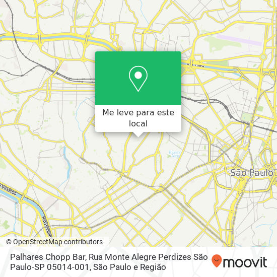 Palhares Chopp Bar mapa