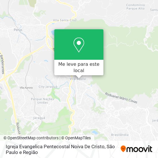 Igreja Evangelica Pentecostal Noiva De Cristo mapa