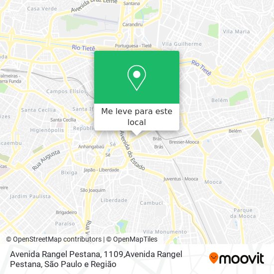 Avenida Rangel Pestana, 1109,Avenida Rangel Pestana mapa