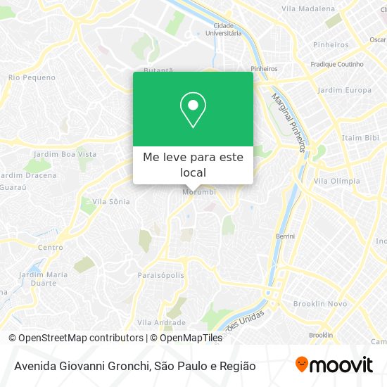 Avenida Giovanni Gronchi mapa