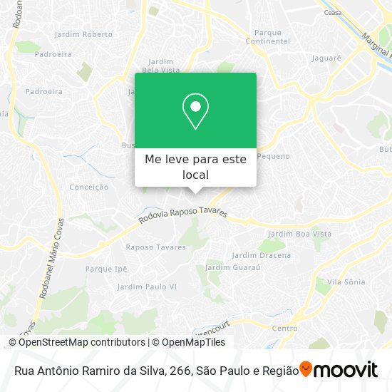 Rua Antônio Ramiro da Silva, 266 mapa