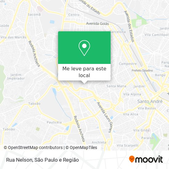 Rua Nelson mapa