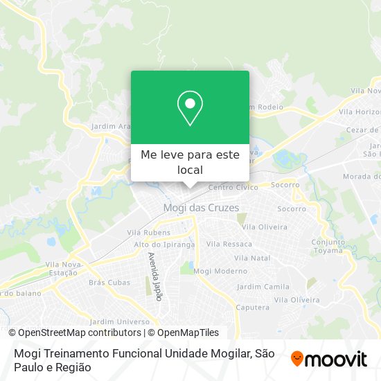 Mogi Treinamento Funcional Unidade Mogilar mapa