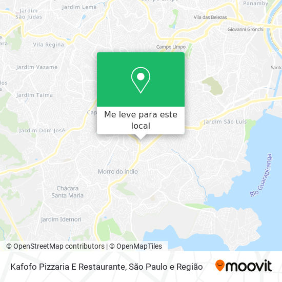 Kafofo Pizzaria E Restaurante mapa