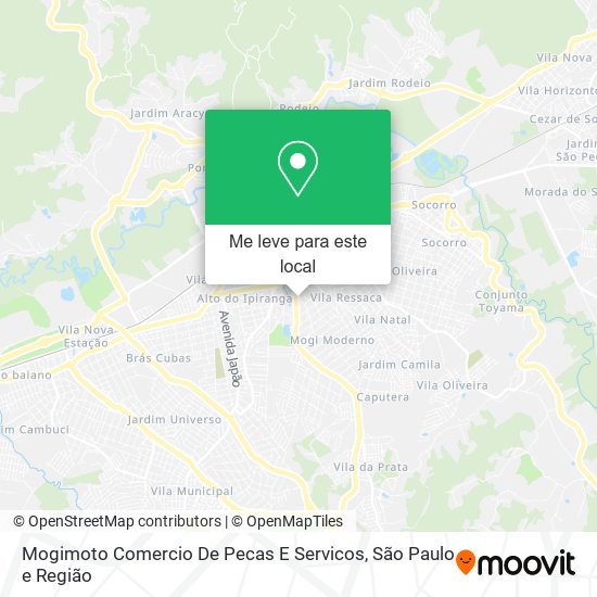 Mogimoto Comercio De Pecas E Servicos mapa