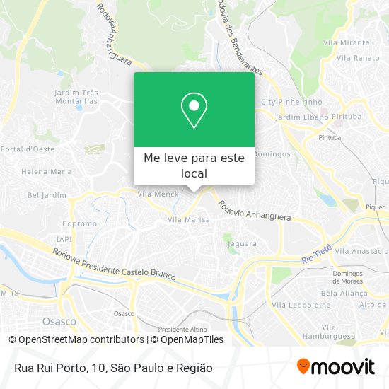 Rua Rui Porto, 10 mapa