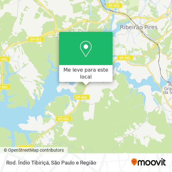 Rod. Índio Tibiriçá mapa