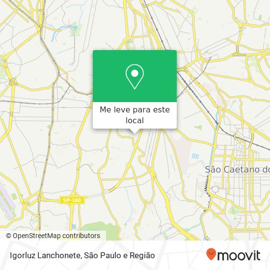 Igorluz Lanchonete, Rua Lúcia, 523 Ipiranga São Paulo-SP 04280-070 mapa