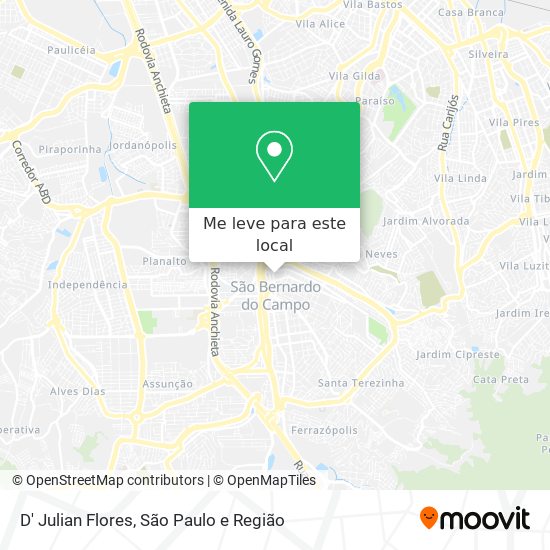 D' Julian Flores mapa