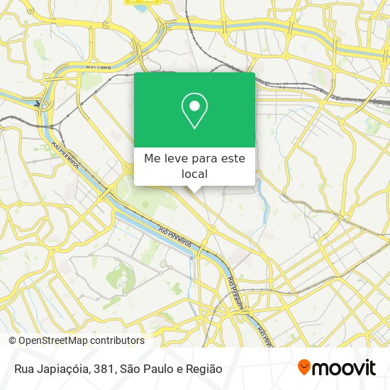 Rua Japiaçóia, 381 mapa