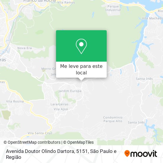 Avenida Doutor Olindo Dartora, 5151 mapa