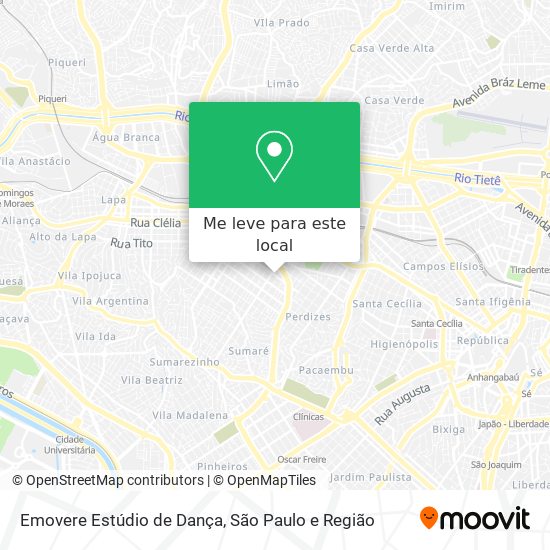 Emovere Estúdio de Dança mapa