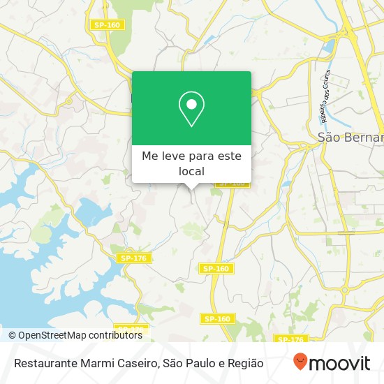 Restaurante Marmi Caseiro, Rua Pastor Samuel Spazzapan Serraria Diadema-SP 09980-690 mapa