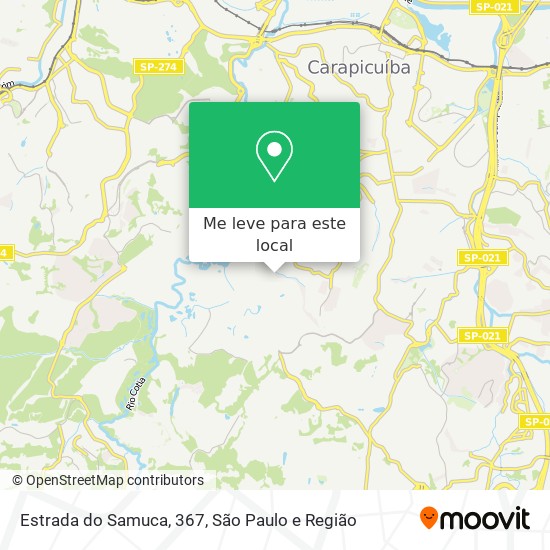 Estrada do Samuca, 367 mapa
