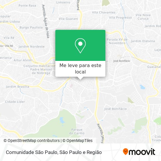 Comunidade São Paulo mapa