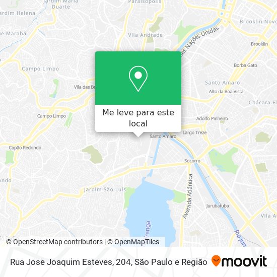 Rua Jose Joaquim Esteves, 204 mapa