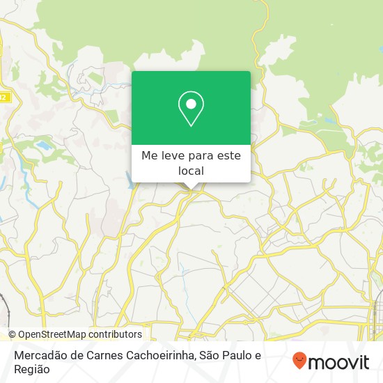 Mercadão de Carnes Cachoeirinha, Avenida Itaberaba Cachoeirinha São Paulo-SP 02739-000 mapa