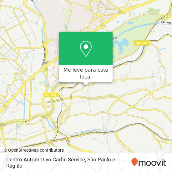 Centro Automotivo Carbu Service, Avenida Cangaíba, 1820 Cangaíba São Paulo-SP 03712-000 mapa