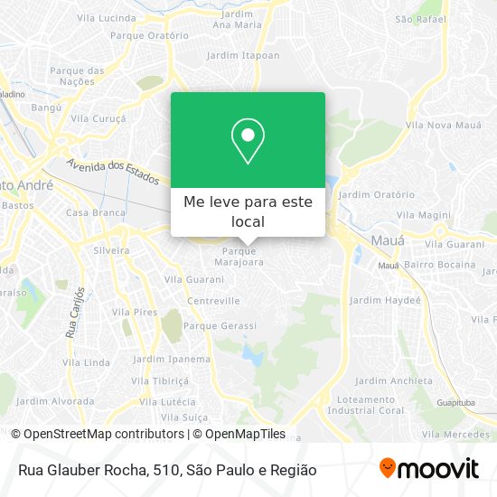 Rua Glauber Rocha, 510 mapa