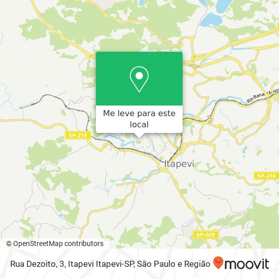Rua Dezoito, 3, Itapevi Itapevi-SP mapa