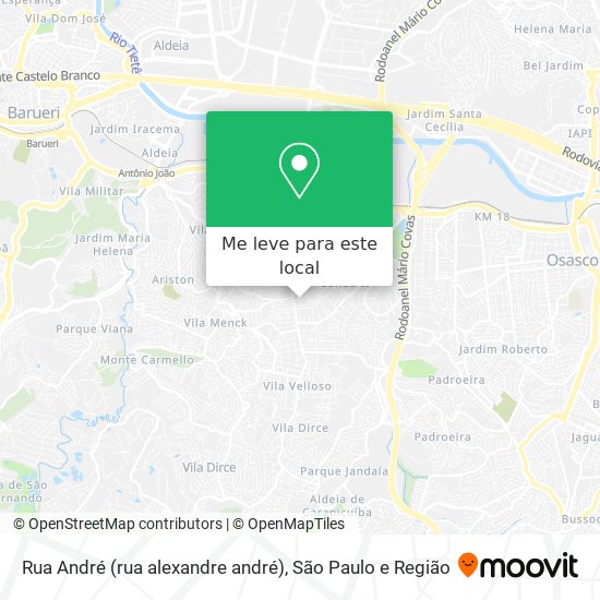 Rua André (rua alexandre andré) mapa