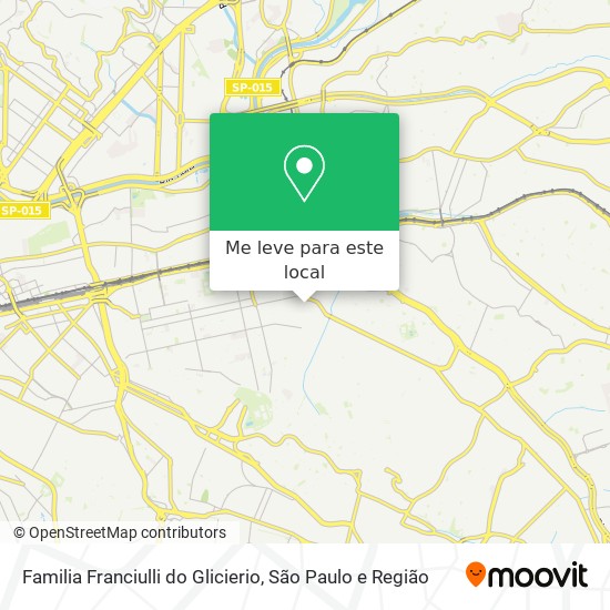 Familia Franciulli do Glicierio mapa