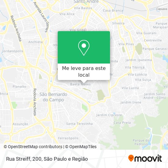 Rua Streiff, 200 mapa
